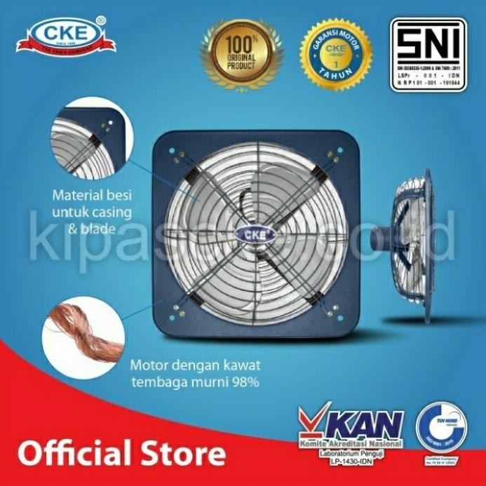 Terbaik Cke Exhaust Fan 18 Inch 380V Wall Fan 18 Inchi 3 Phase Industrial Fan Terlariss 