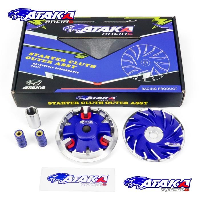 Ataka Racing Forging Pulley Rumah Roller Set Mio Sporty Mio Smile Fino Karbu Nouvo
