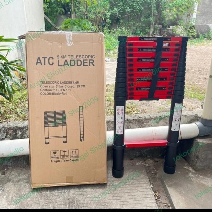 Tangga Lipat Aluminium Teleskopik 5,4 Meter