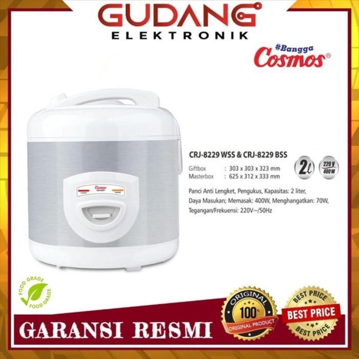 Magic Com Cosmos Crj 8229 Rice Cooker Crj-8229 2 Liter