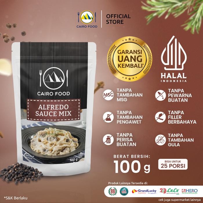 

Stok Baru Bumbu Alfredo Sauce Mix - Cairo Food 100 gr
