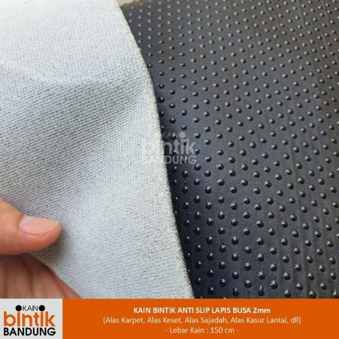 SIAPKIRIM Kain Bintik Anti Slip Satin Lapis Busa 2mm (Alas Kaet/Alas Sajadah) READY STOCK
