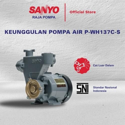 SANYO PWH 137 C - MESIN POMPA AIR SANYO 125 WATT NON AUTO