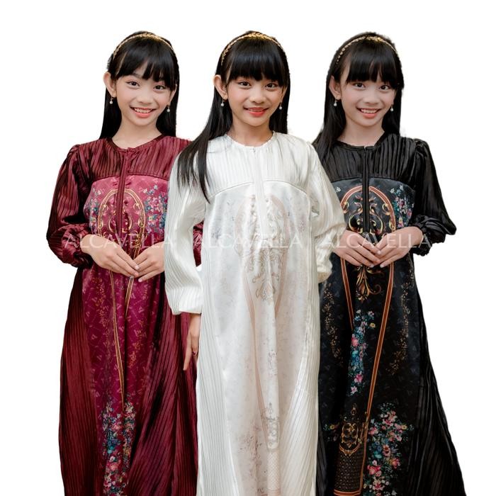 ORIGINAL Eleganza kids Dress Gamis Anak Perempuan Baju Muslim - ALCAVELLA READY STOCK