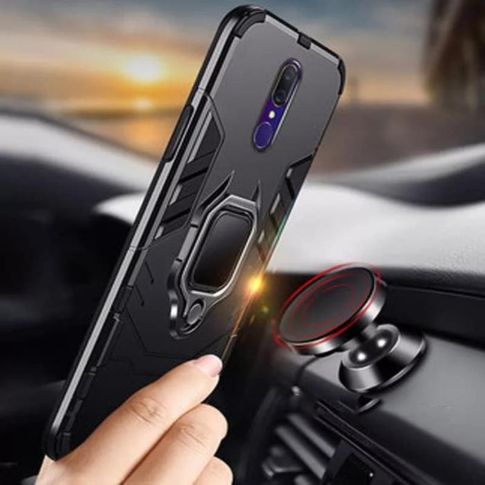 MAGNETIC CASE OPPO F11 / OPPO F11 PRO CASING ROBOT IRON PELINDUNG HP