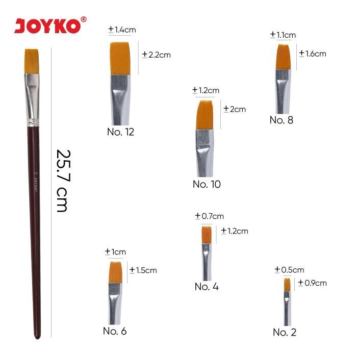 

Pilihan- Brush Kuas Cat Air Cat Minyak Lukis Acrylic Joyko Br-4