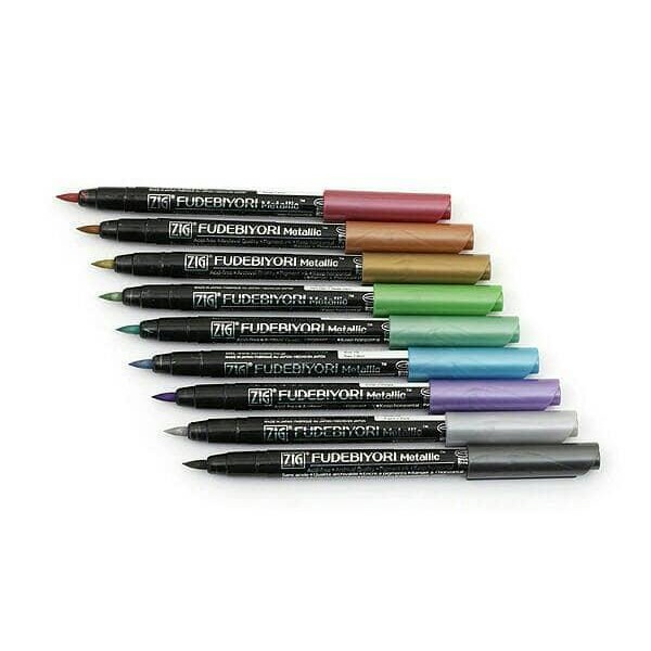 

Pilihan- Kuretake Zig Fudebiyori Metallic Brush Pen