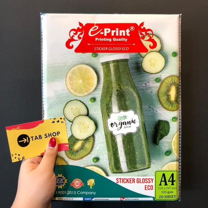 

Pilihan- E-Print Glossy Sticker Eco Ekonomis 135 Gsm 20 Lembar