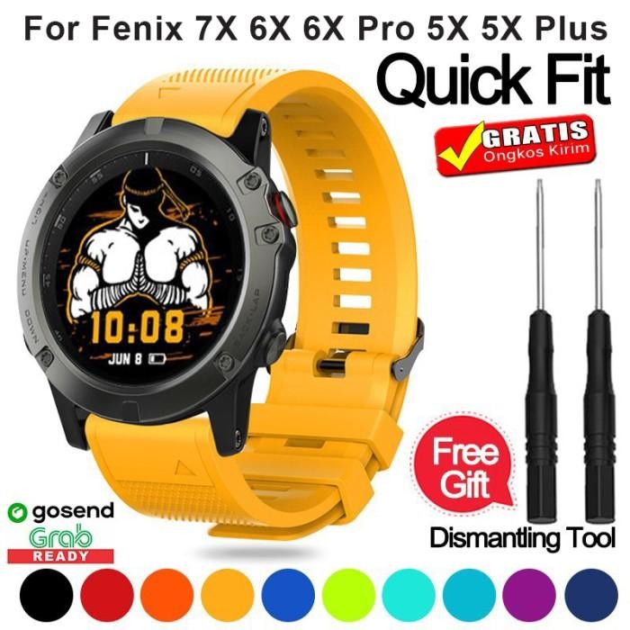 TALI JAM STRAP GARMIN FENIX 7X 6X 5X SAPPHIRE PRO SOLAR SILICONE