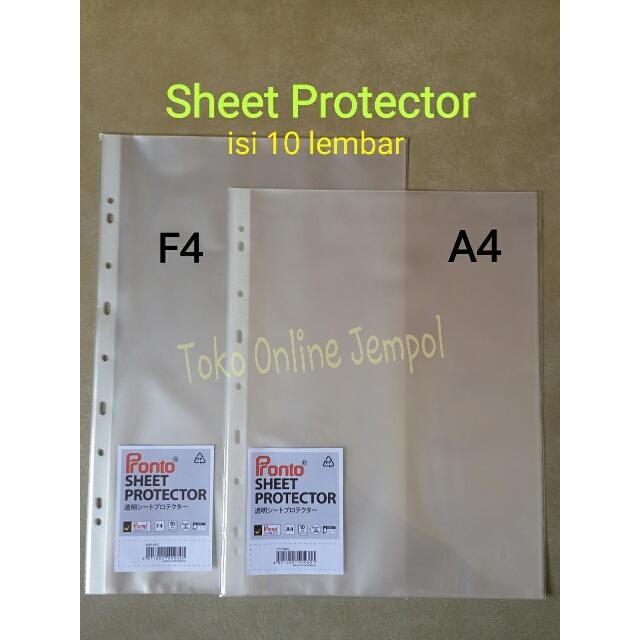 

ATK0060 (A4-10lembar) Sheet Protector Pronto Plastik Pelindung File