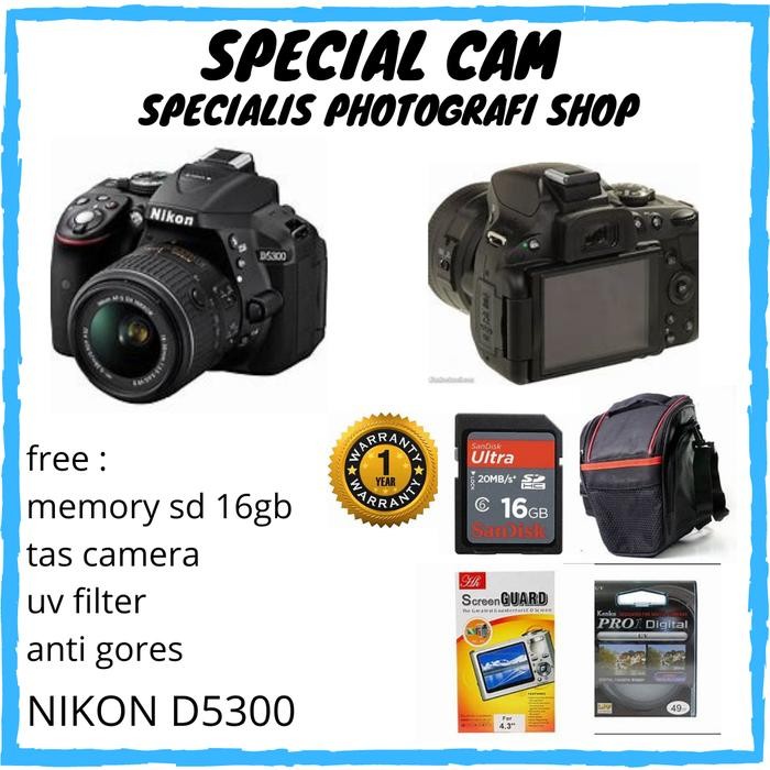CAMERA NIKON D5300 KIT 18-55MM / NIKON D5300 KIT / NIKON D5300 Shopeseler
