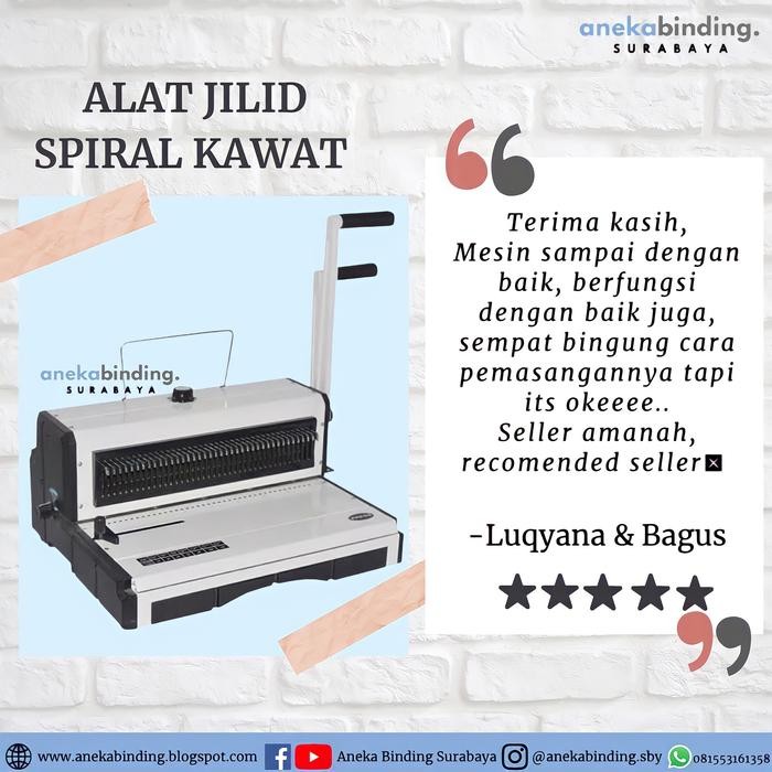 

ALAT JILID SPIRAL KAWAT GEMET 31WFO 31WF W21 WO21