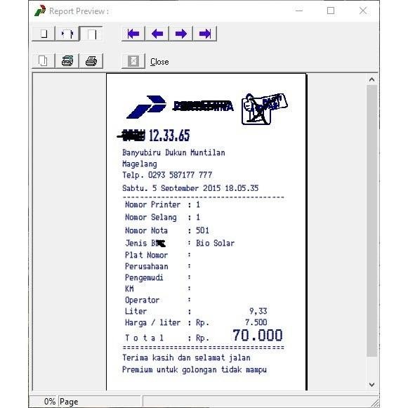 

PROGRAM CETAK STRUK B - B - M APLIKASI SOFTWARE