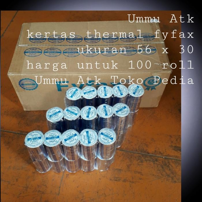 

Kertas Thermal Kasir Edc Ukuran 56Mm X 33Mm. Isi 100 Roll/Kotak.
