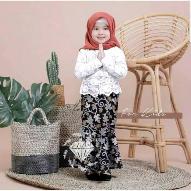 muna Setelan Kebaya Anak / Kebaya Modern Muslim SHIREN KIDS Brukat