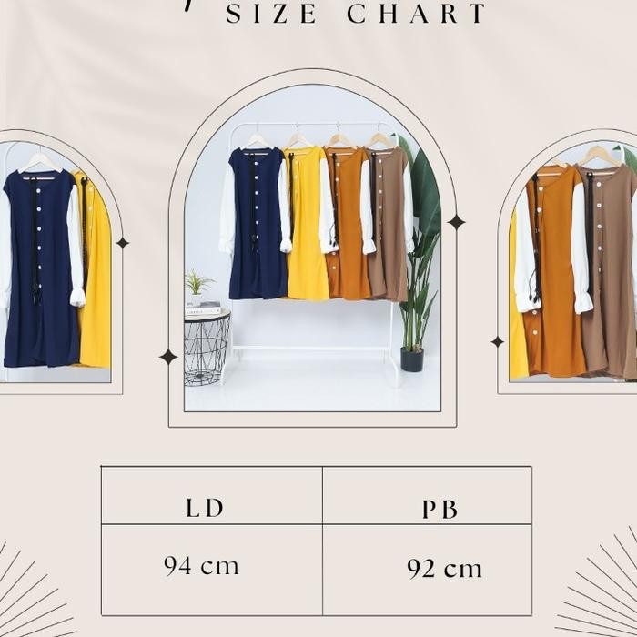 muna TUNIK ANAK TANGGUNG REMAJA LESLEY ALL SIZE BABY.CLOTH baju dress muslim panjang atasan Wanita