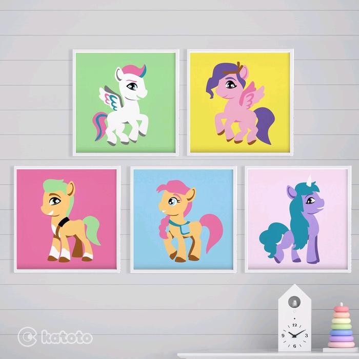 

NEW PRODUK PAINT BY NUMBERS UNICORN SERIES. KUDA MY LITTLE PONY PEGASUS PAKET MELUKIS ANAK CANVAS