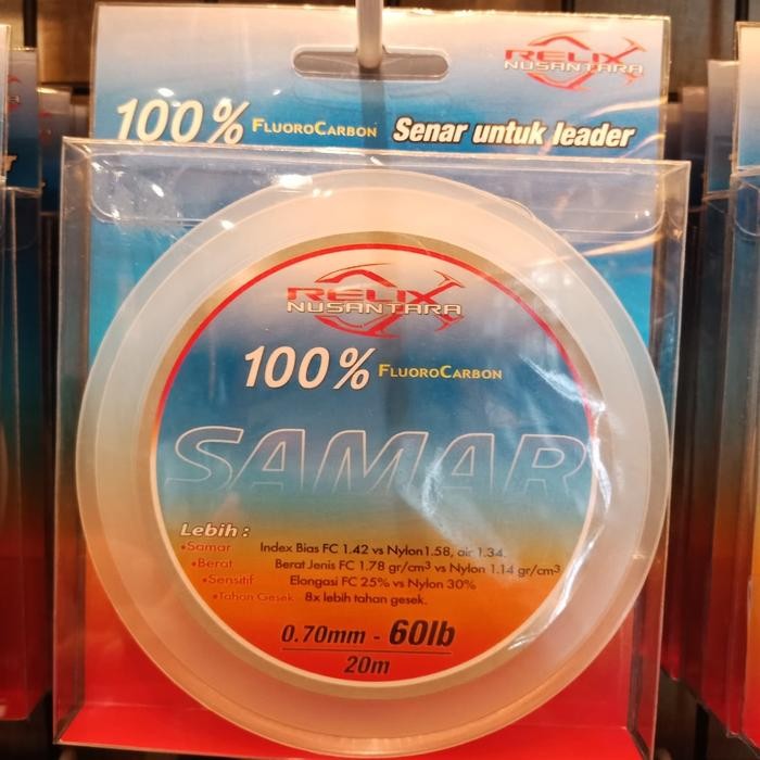 Terbaik Senar Leader Samar 60 Lb 100% Flurocarbon 100% Ori