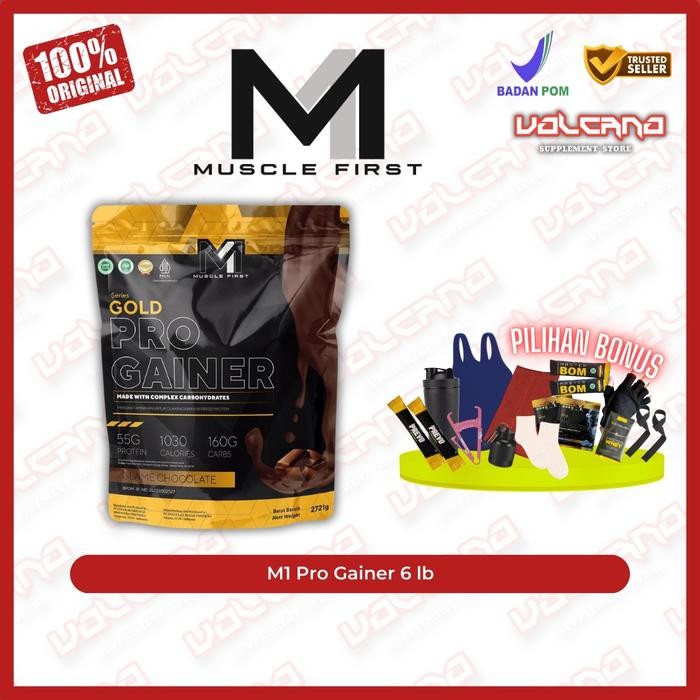 M1 Pro Gainer 6 lb 2721 gr Muscle First mass