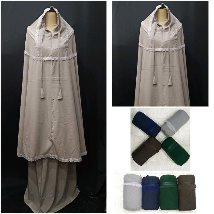 Mukena Dewasa Silky Despo 2in1 Jumbo Murah Traveling Katun