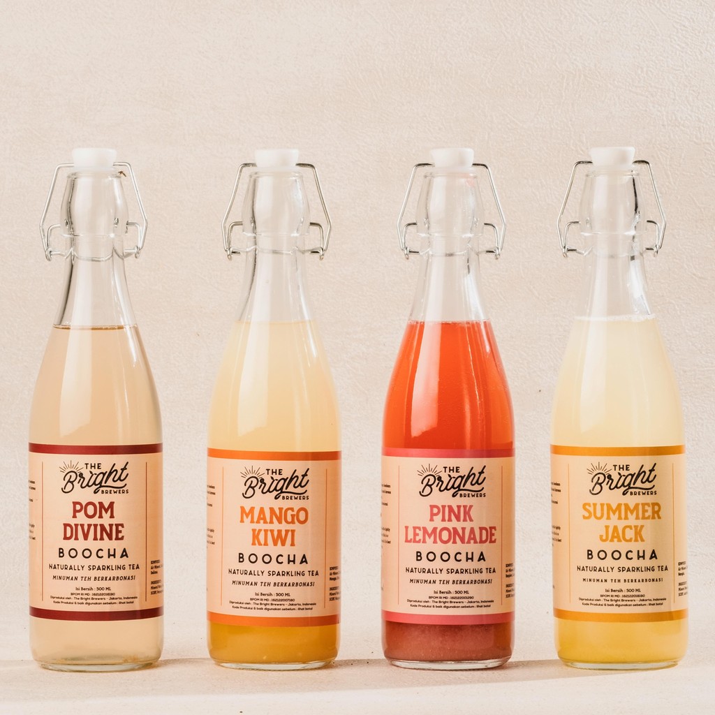 

Paket Kombucha Mix Bundle 4 Botol - Sparkling Tea - Teh Fermentasi