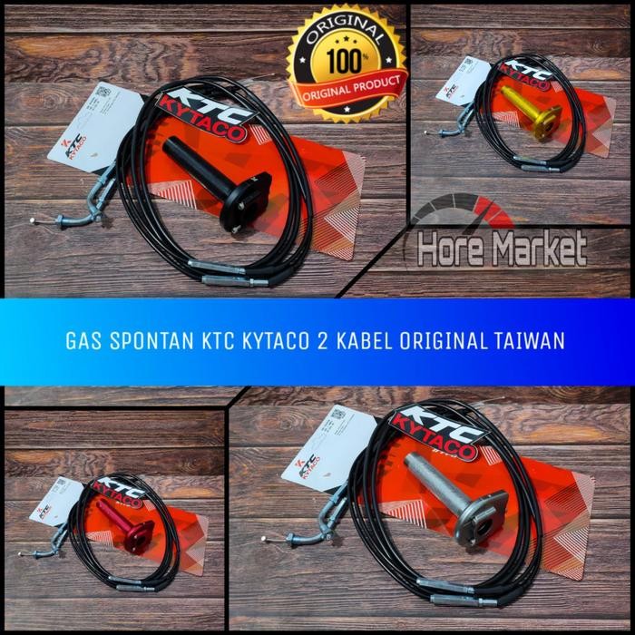 Ready GAS SPONTAN KTC KYTACO 2 KABEL ACTIVE AEROX NMAX PCX VARIO BEAT SATRIA SONIC CBR 150 R NINJA
