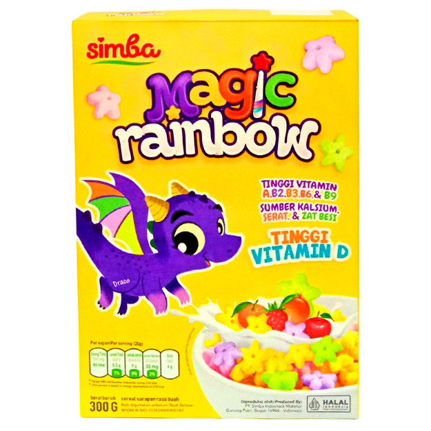

S31046 SIMBA MAGIC RAINBOW SEREAL 300GR MAJU BERSAMA (20250914)