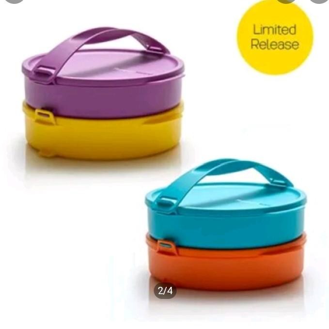 Click To Go Round Tupperware / Rantang Tupperware 2 Susun