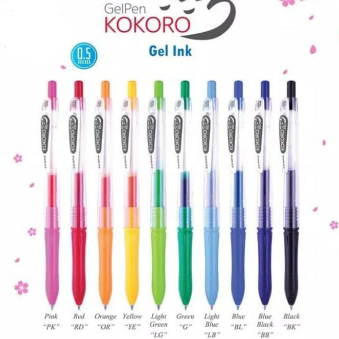 

New Pulpen Gel Kokoro Zebra Colours - 0.5 mm