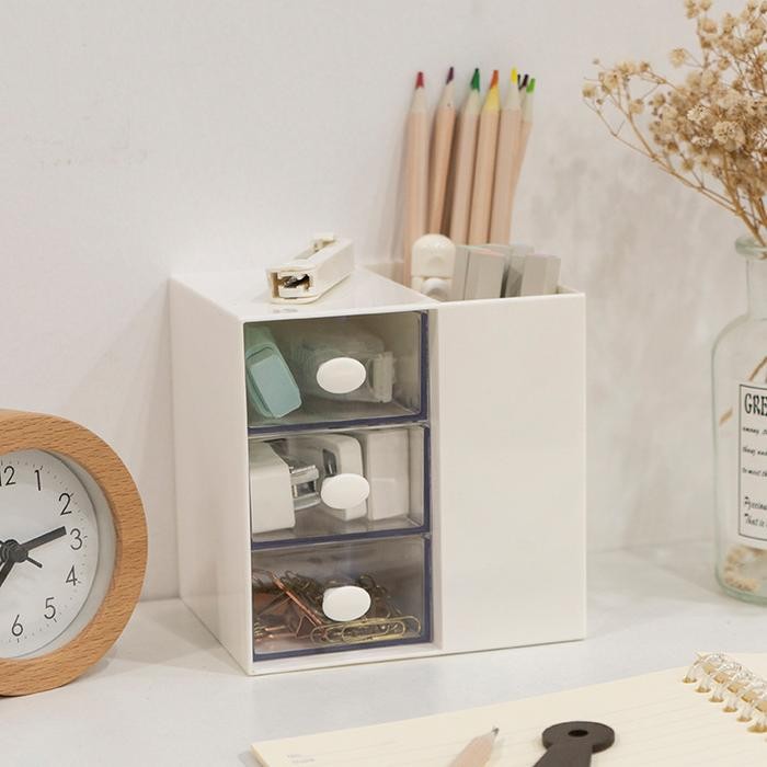 

Stationery Desktop 3 Drawer Cabinet Holder Tempat Alat Tulis Minimalis