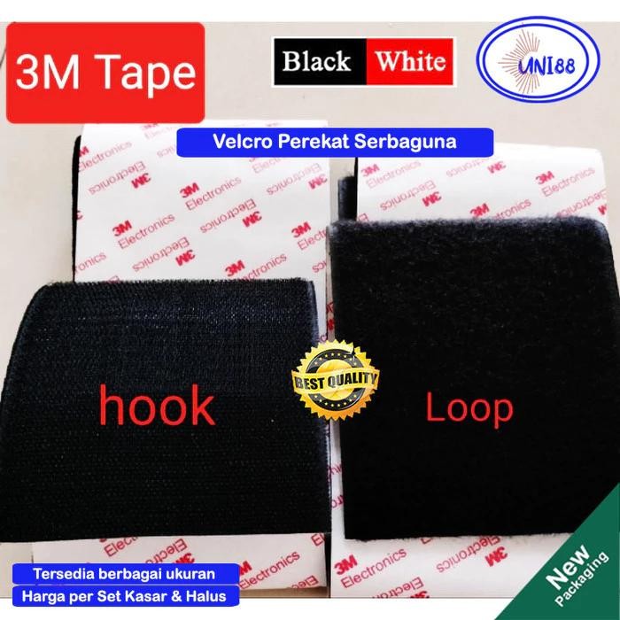 UNI88 Velcro Tape Perekat Serbaguna Double Tape Fastener Nylon Tape Hook & Loop Adhesive Super