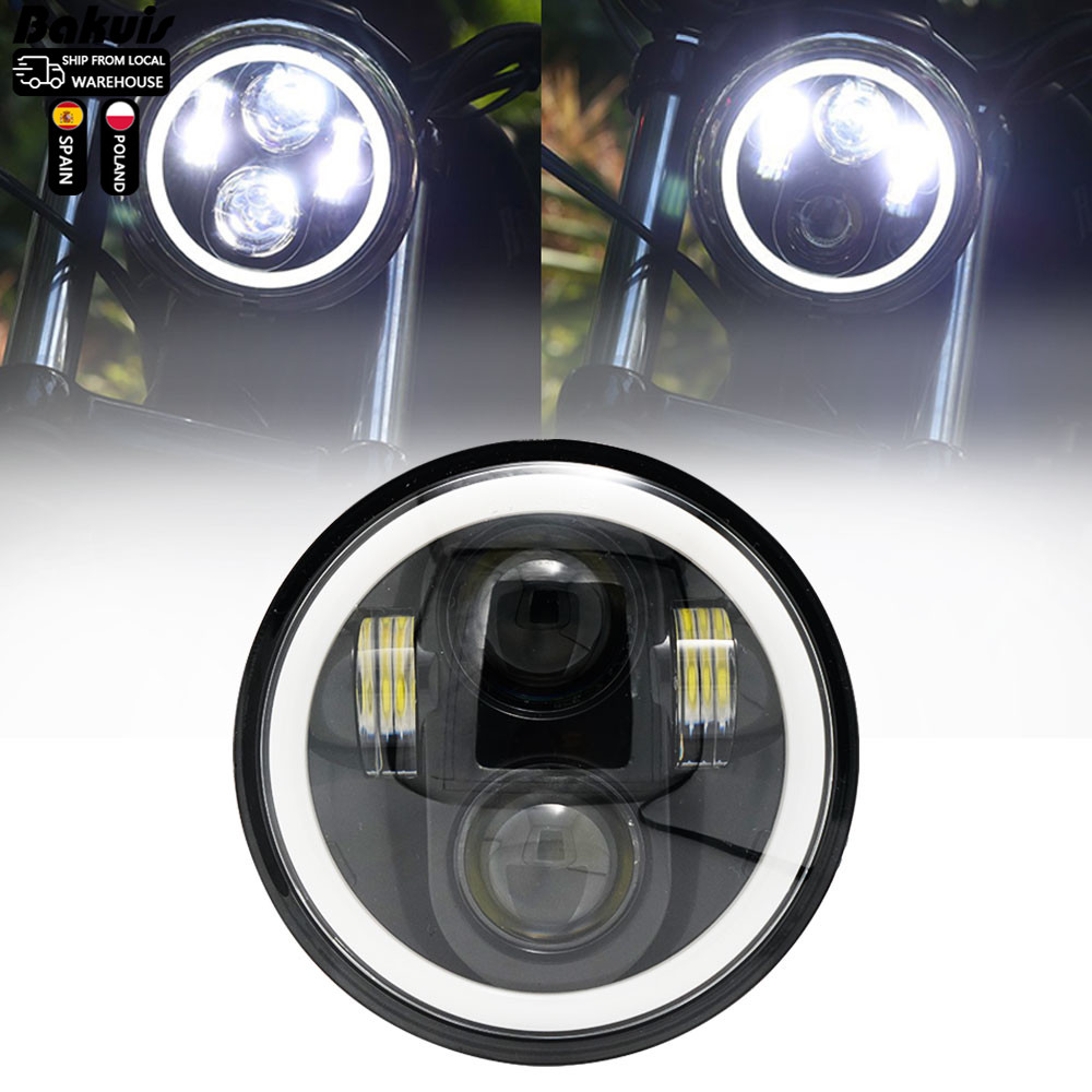 5.75 Inch Motorcycle Projector Led Headlight 5.75" H4 Headlamp With