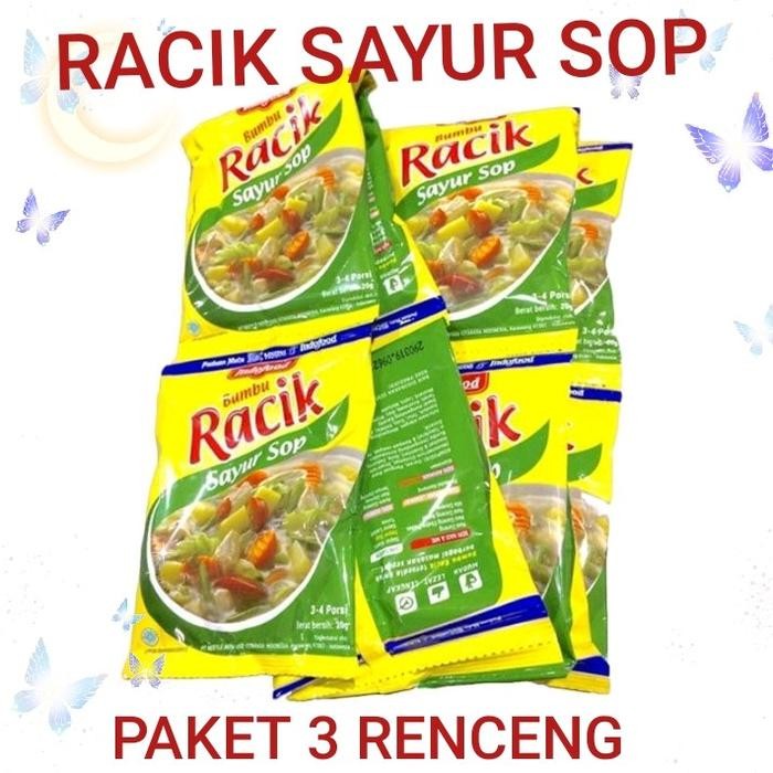

Stok Baru Racik sayur sop indofood 3 renceng Instan