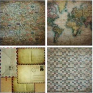 

Scrapbooking Patterned Paper 6"x6" - The Postal Service (24 sheets)
