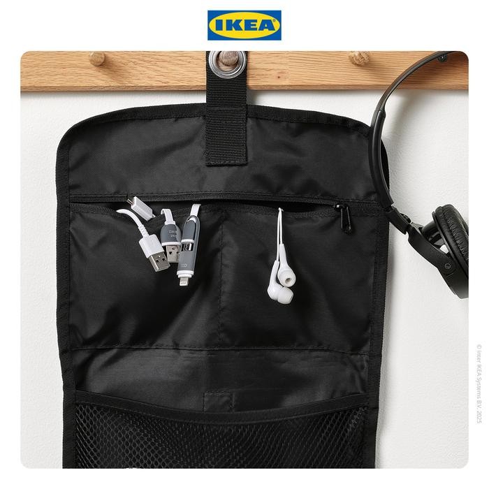 Pilihan- Ikea Foderskopa Tas Pengatur Kabel Serbaguna Hitam Kain