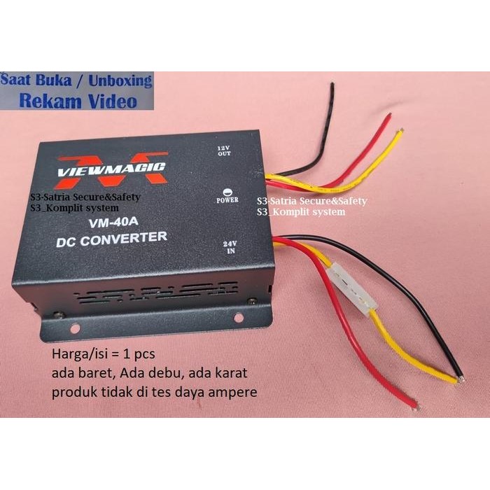Promo Stepdown 40A Dc 24V To 12V Car Power Converter Stepdown 24 V Ke 12V Terlariss 