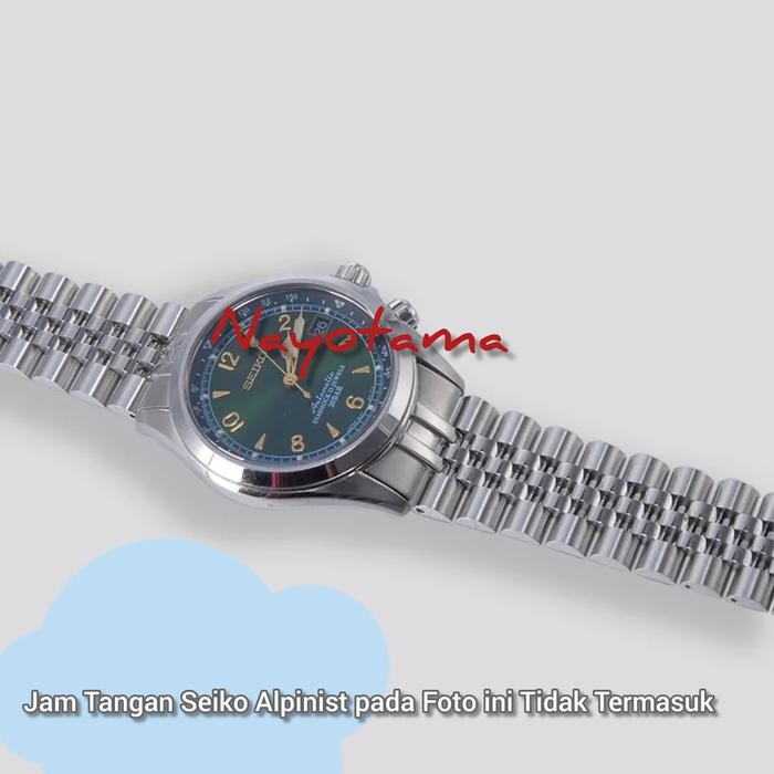 20Mm Rantai Jubilee For Seiko Alpinist Spb121 Sarb017 Solid End Link