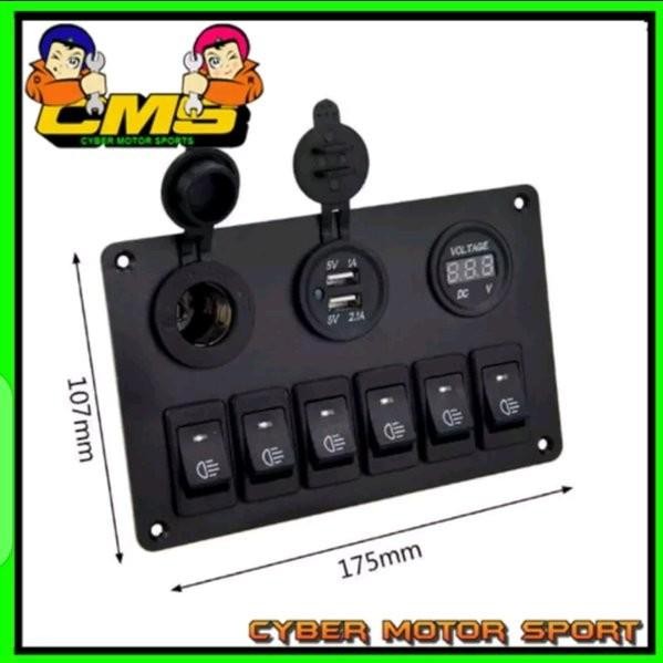 Jual Saklar Mobil Universal.12V 24V Paket Saklar Lampu . Saklar Foglamp.