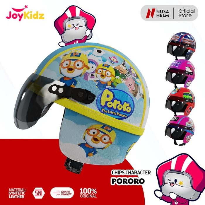 OJ Helm Anak Laki Laki Usia 1 2 3 4 5 Tahun Retro Junior Karakter Ringan Motif Lucu