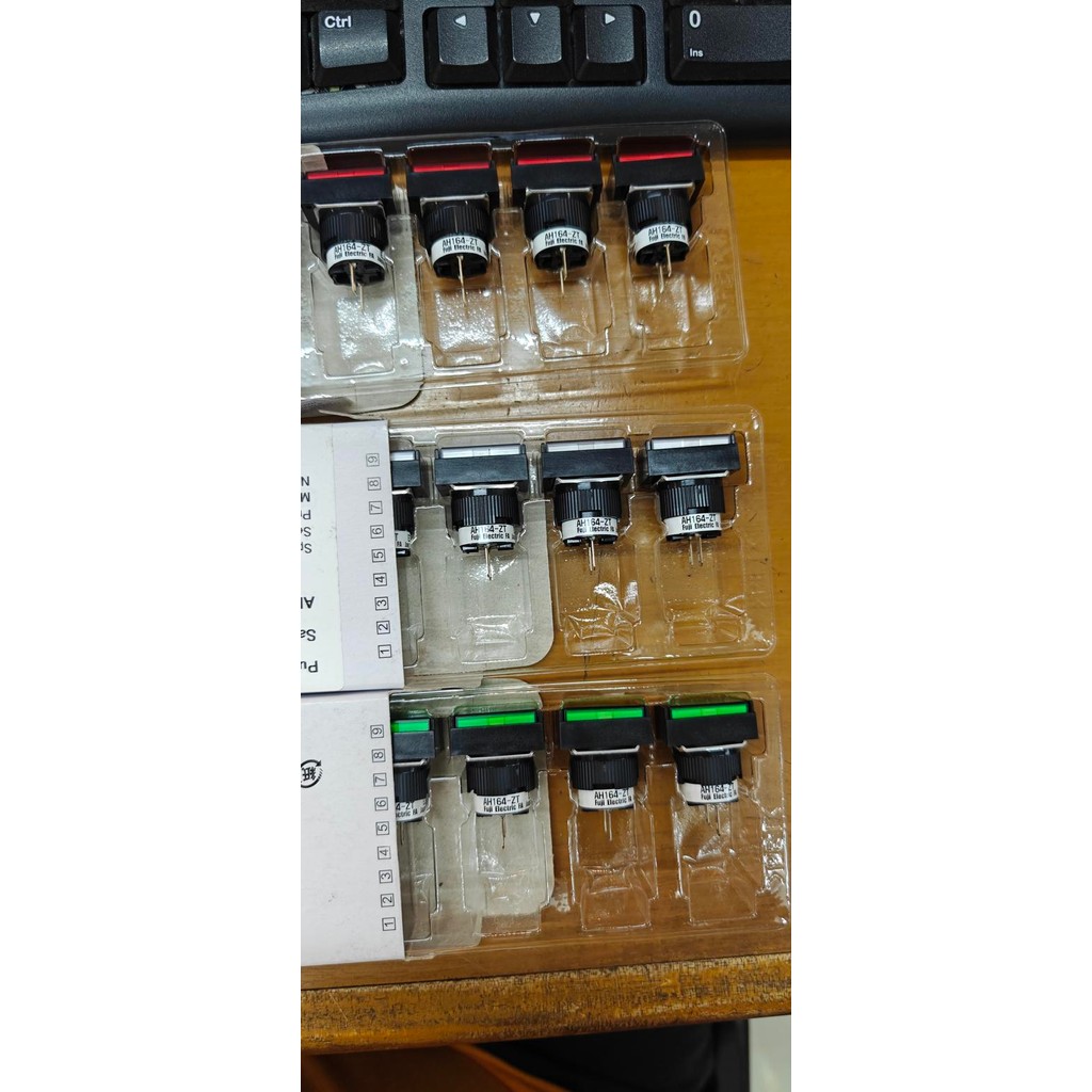 Limited Pilot Lamp Kotak Fuji Ah164-Ztge3 Ah164-Ztye3 Ah164-Ztwe3 Ah164-Ztre3 - Merah Terlariss 