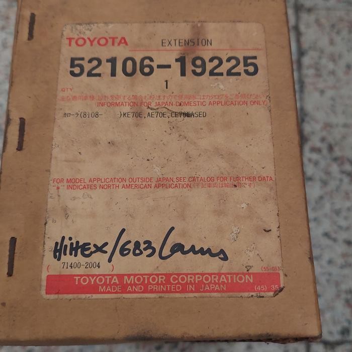 Cover Bumper Corolla DX KE70 Belakang Kanan