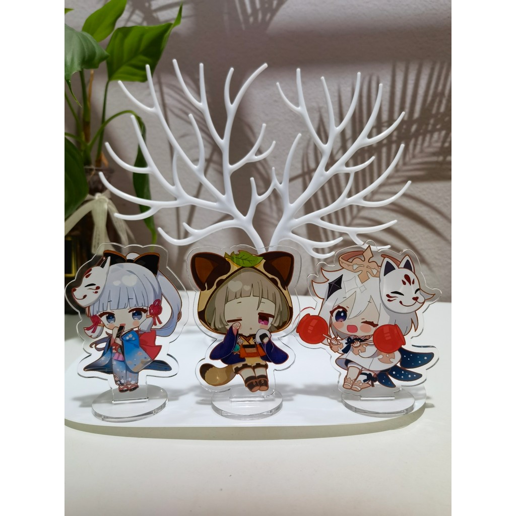 Anime Figure Genshin Impact Acrylic Stand Arataki Itto Xiao Tartaglia Kaeya Kamisato Ayato Model Pla