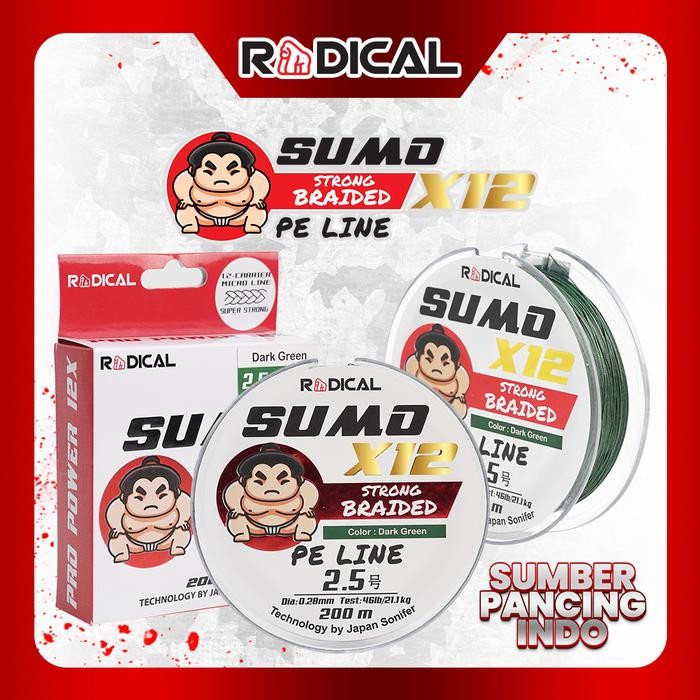 Sougayilang Fishing - Pe Braided Sumo X12 200M Dark Green