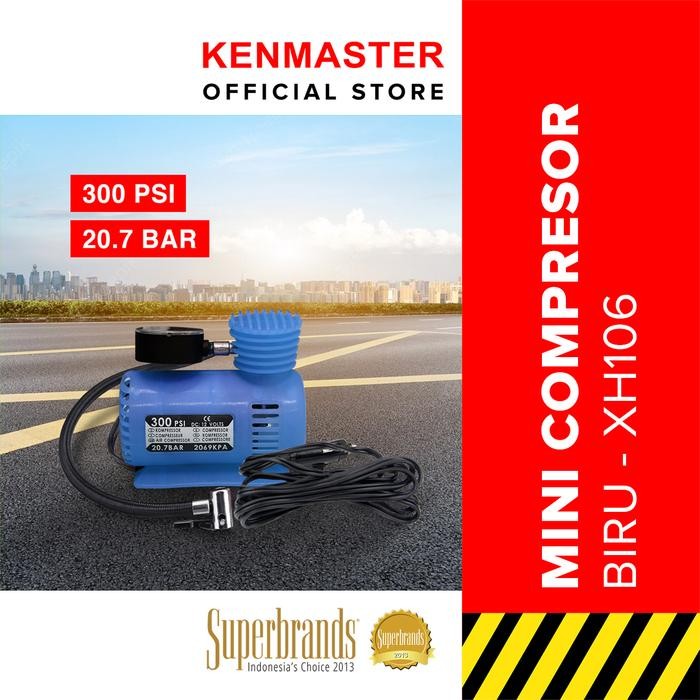 Kenmaster Mini Air Compressor XH-106 - Biru - MINI008