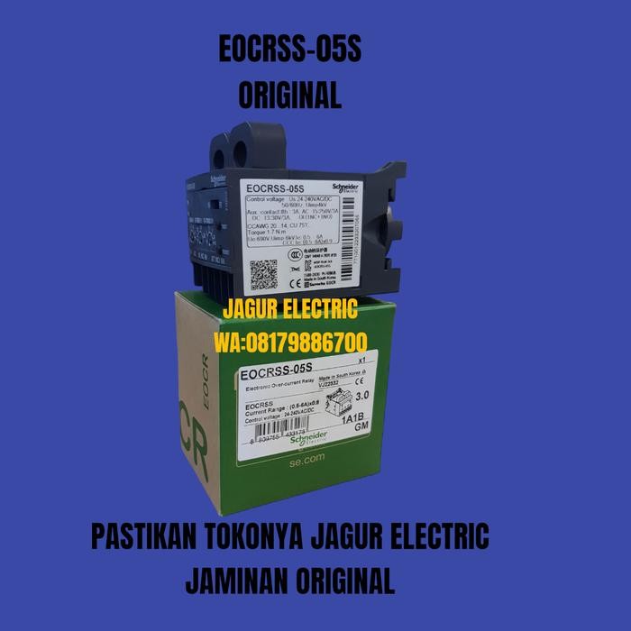 Hemat Eocr Eocrss-05S 0.5-6A Coil 24-240Vac/Dc Schneider Original Terlariss 