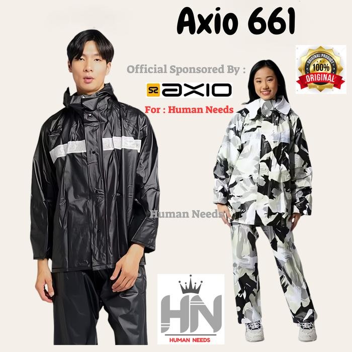 Jas hujan axio rubber/raincoat axio karet/mantel hujan axio elastis