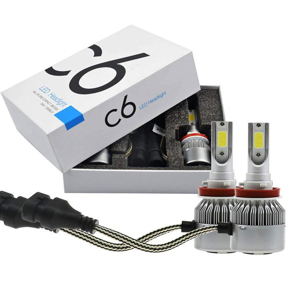 Car Lights C6 2PCS LED H11 H4 Hi/Lo H1 H3 H8 HB1 HB3 HB4 HB5 HIR2 H13 H27 9005 9006 Car Headlight Bu