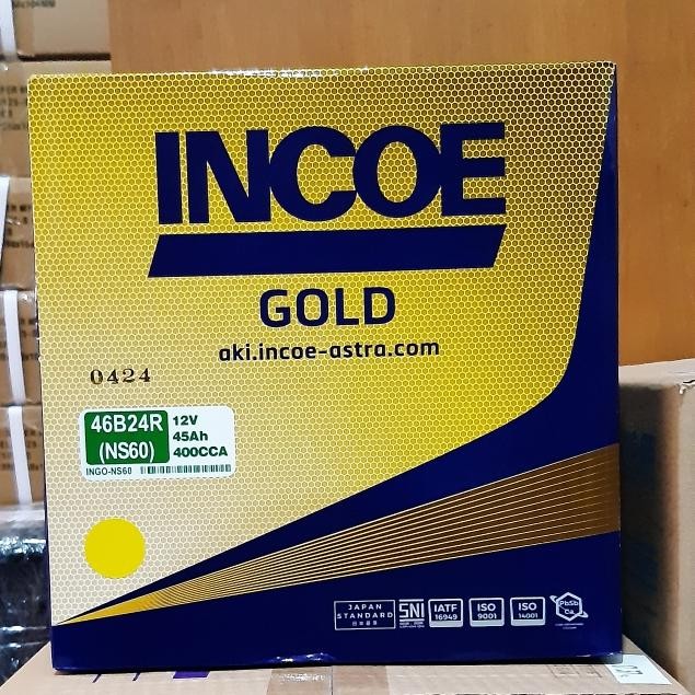 Aki Mobil Suzuki Ertiga NS60L Incoe Aki Basah