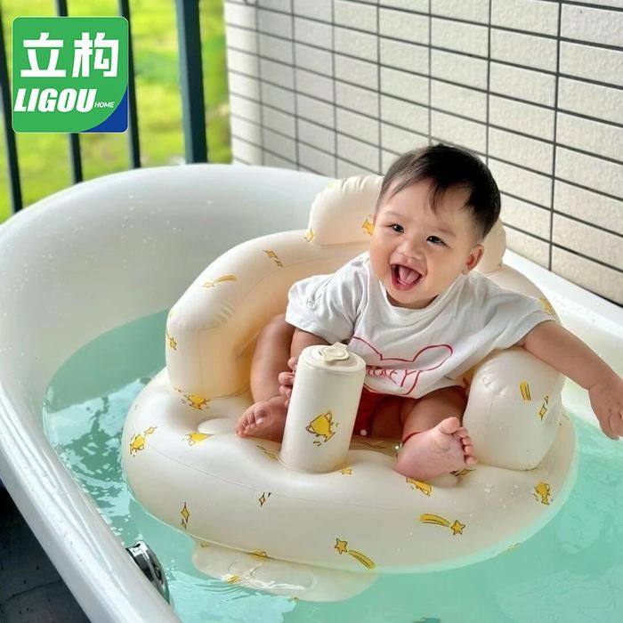 Kursi Makan Bayi Cocok Untuk Bayi Kursi Bayi Pompa Untuk Belajar Duduk Makan Ada Inflatable BabySofa