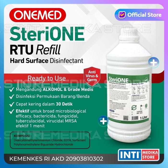 ONEMED - Disinfektan SteriOne RTU 1 Liter Desinfektan Spray Cair